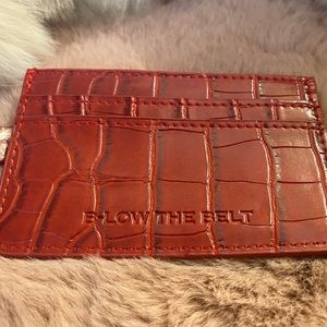 New! B-Low the Belt croc card case